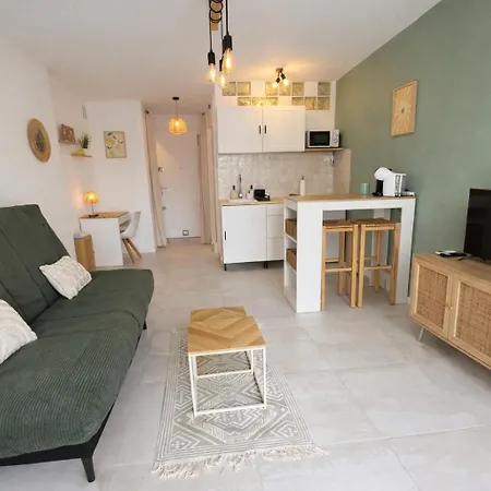Апартаменты Le Cocon Azur - 2p, Terrasse, Ac,